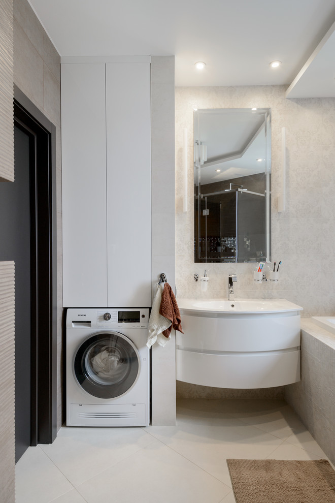 Трехкомнатная квартира-студия в современном стиле