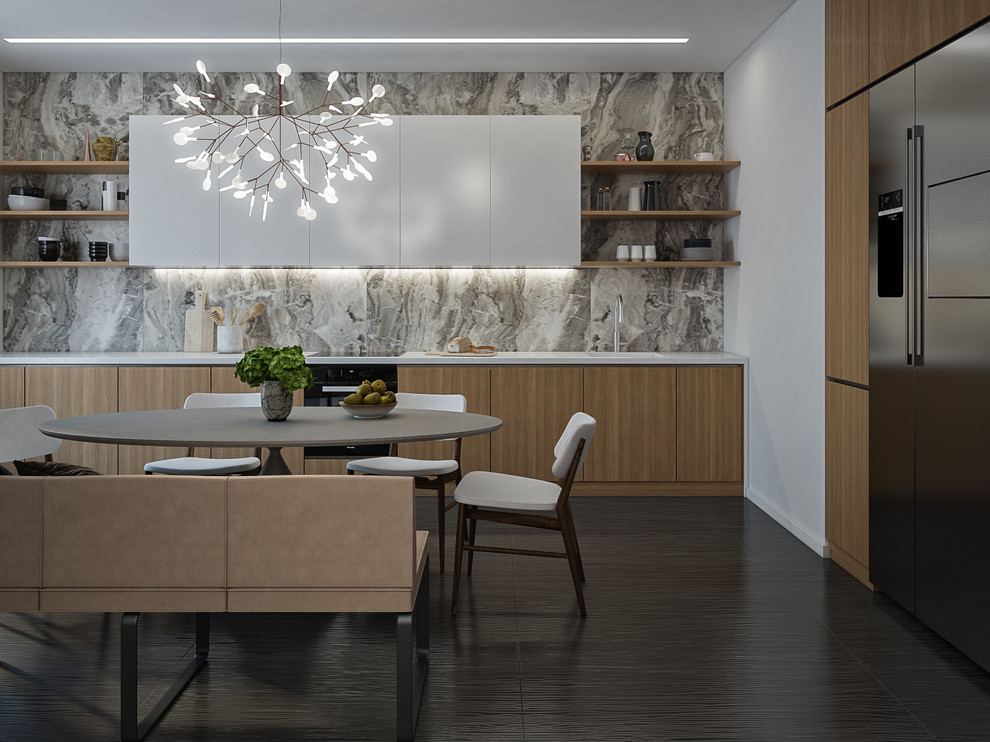 Кухня + столовая