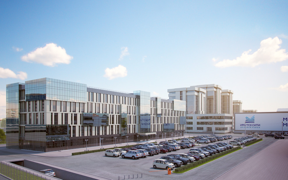 Обложка проекта: Административное здание со встроенной автопарковкой. Бизнес-центр "ВЕГА"