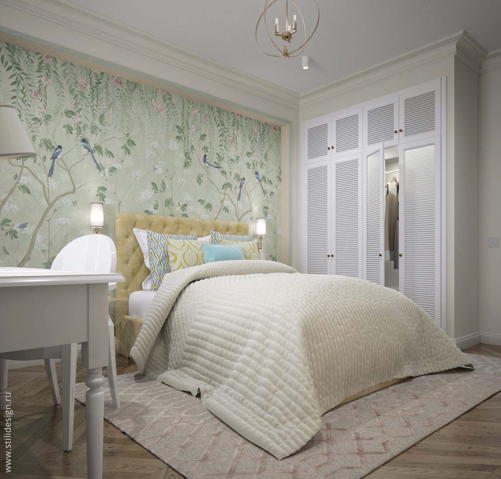 Современная / Американская классика. Квартира 86 кв.м