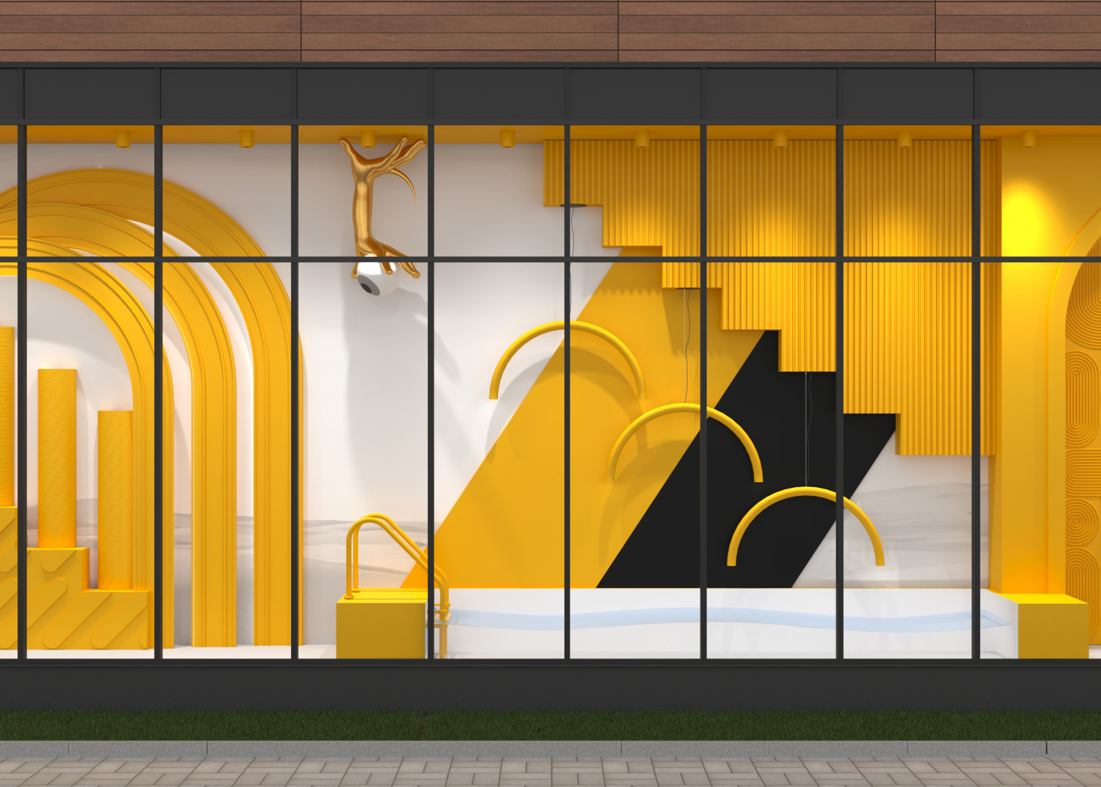 Дизайн Витрин Для магазина стройматериалов , мебели и декора