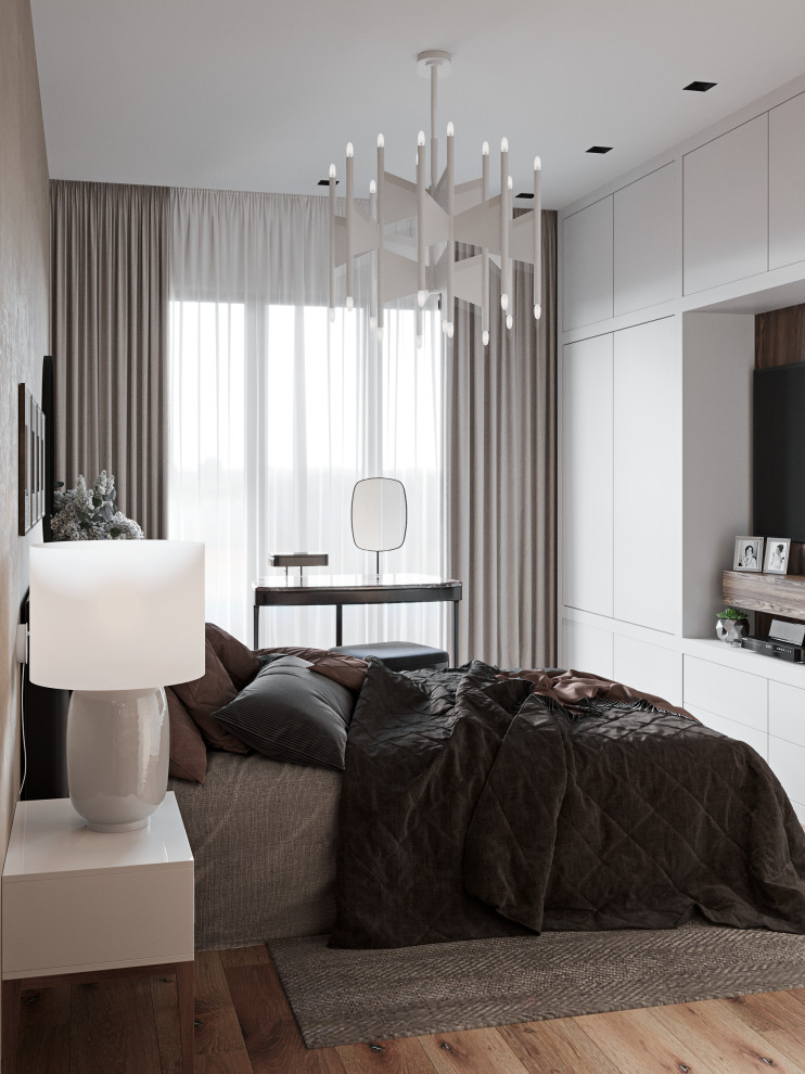 Визуализация квартиры в бежевых тонах