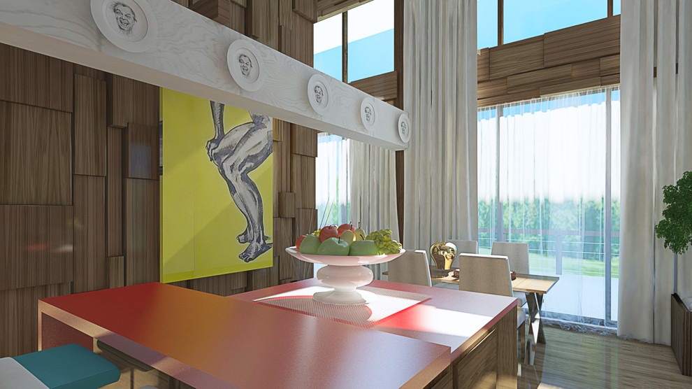 Интерьер чпстного дома поп-арт