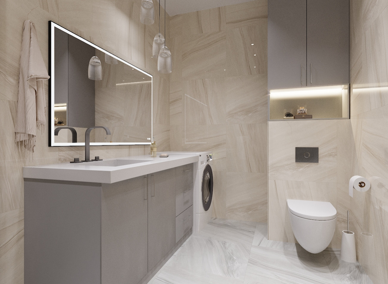 Трехкомнатная квартира в ЖК "Серебряный бор"