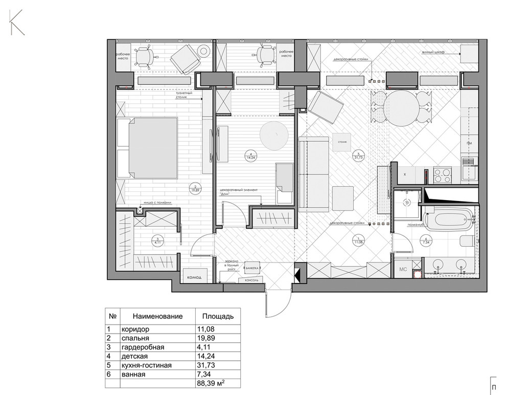 Houzz тур: Городской минимализм с иронией в Останкине