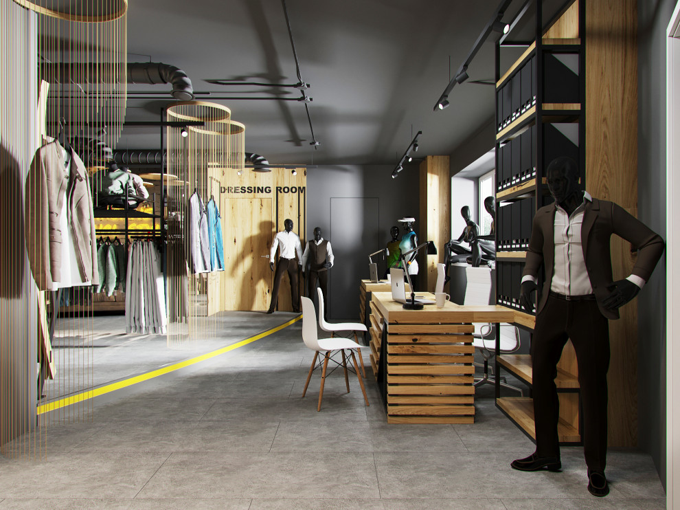 Интерьер магазина одежды