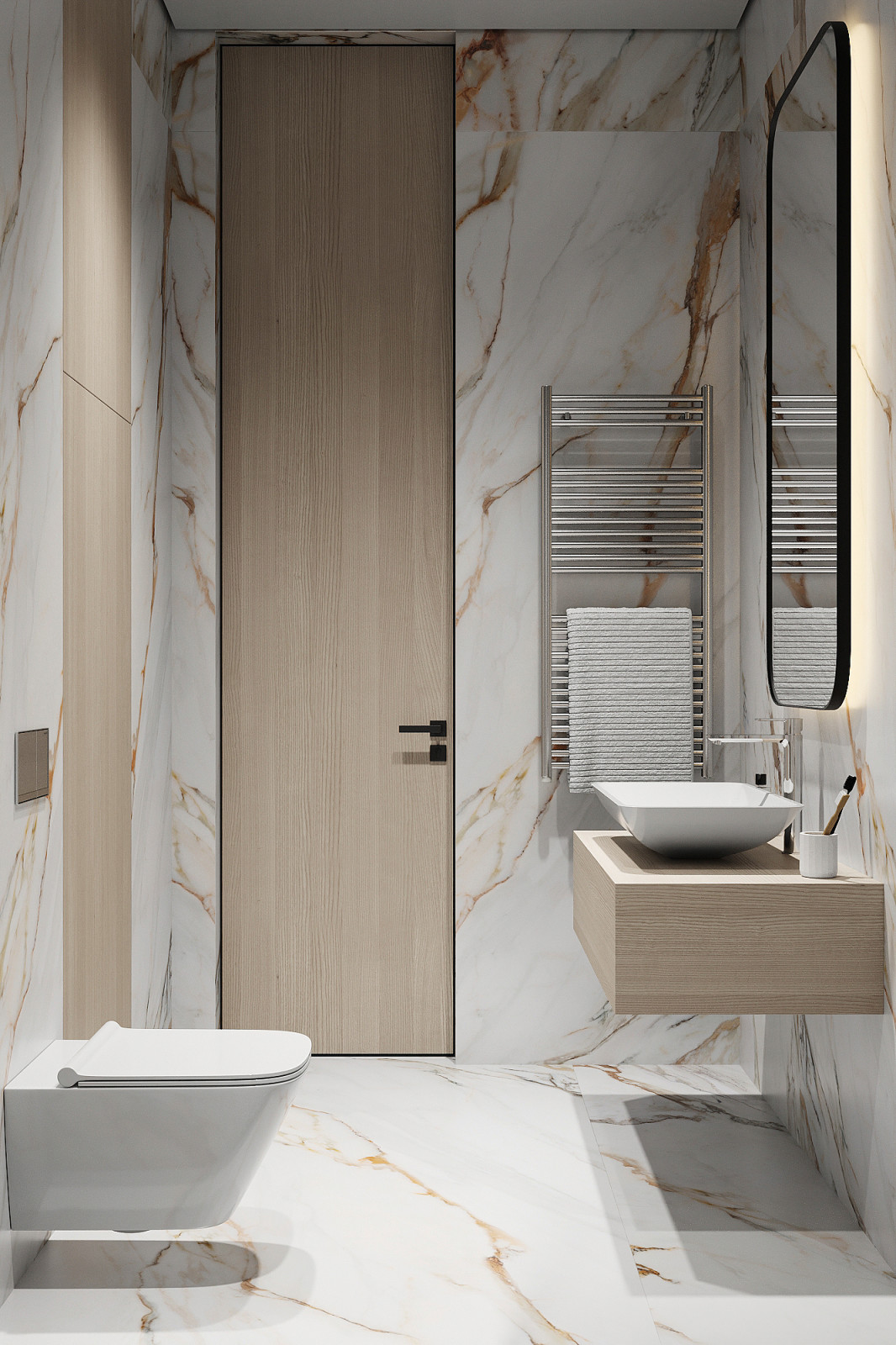 Дизайн интерьера квартиры в современном стиле в ЖК Сити Парк 2