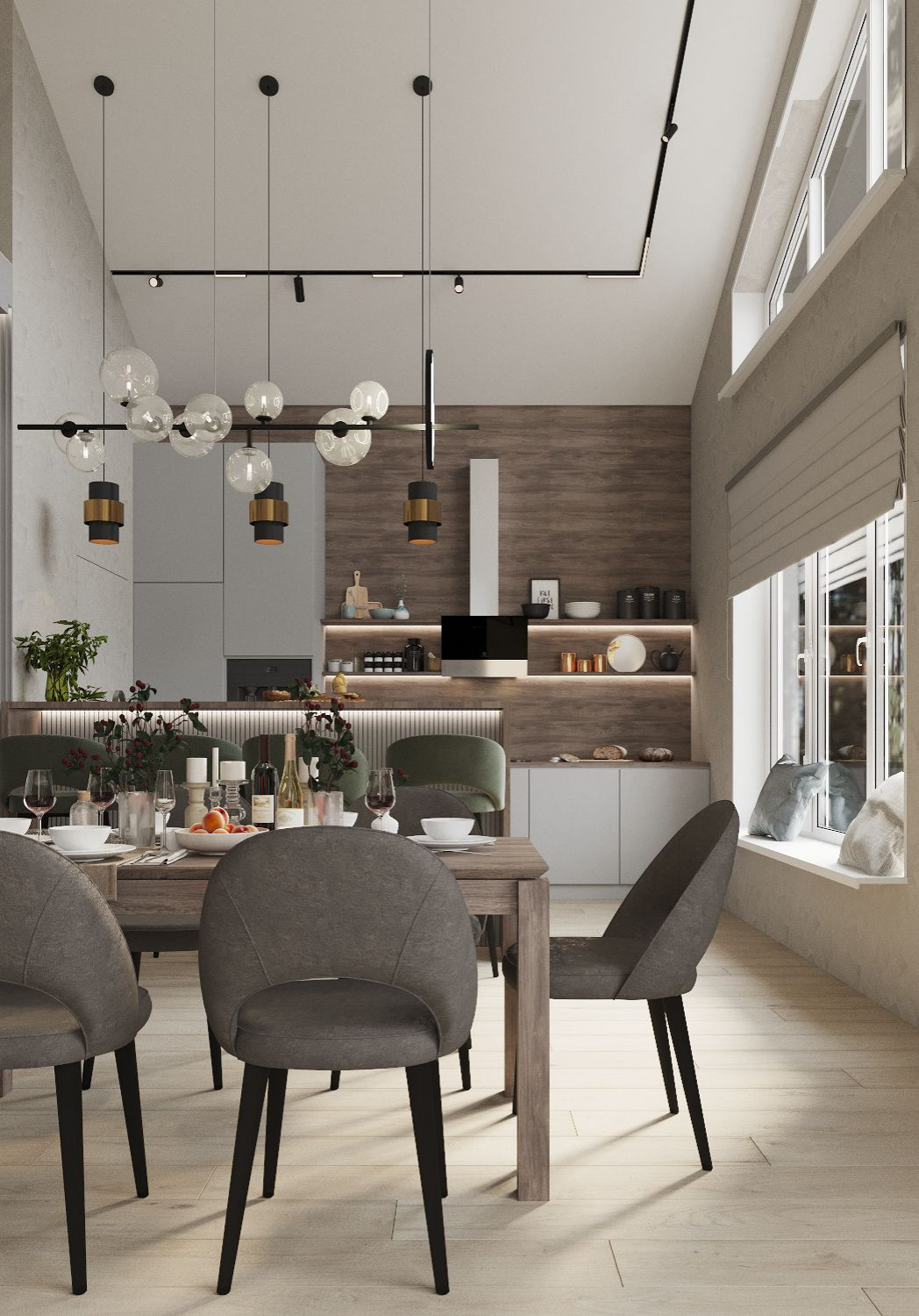 Гостинная в загородном доме