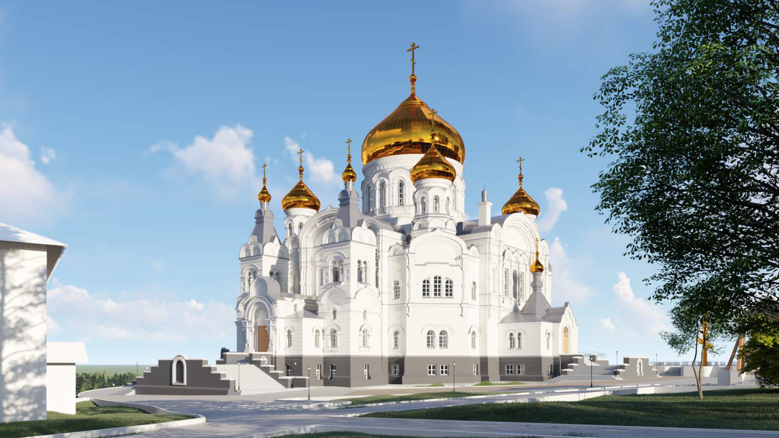 «Монастырь Свято-Николаевский (Белогорский): Собор Крестовоздвиженский»
