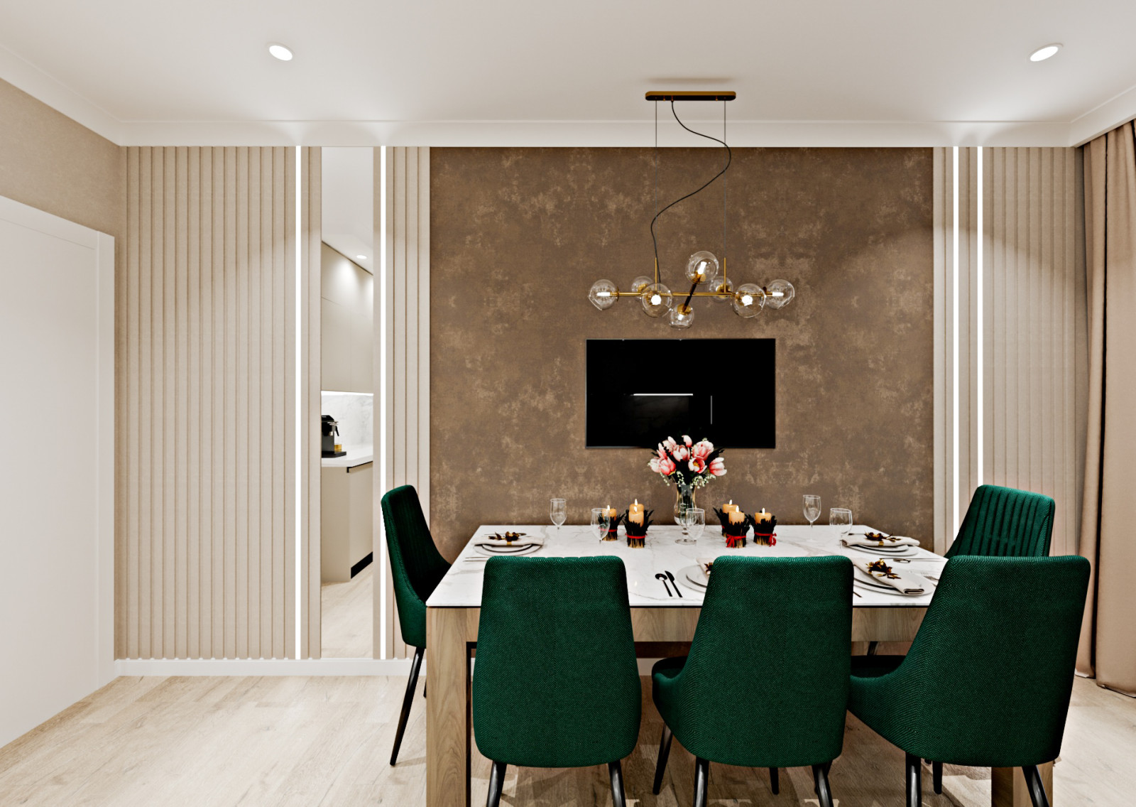 Трехкомнатная квартира для семьи