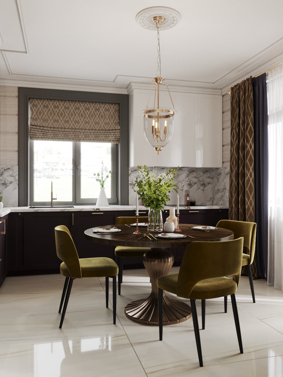 Кухня в загородном доме