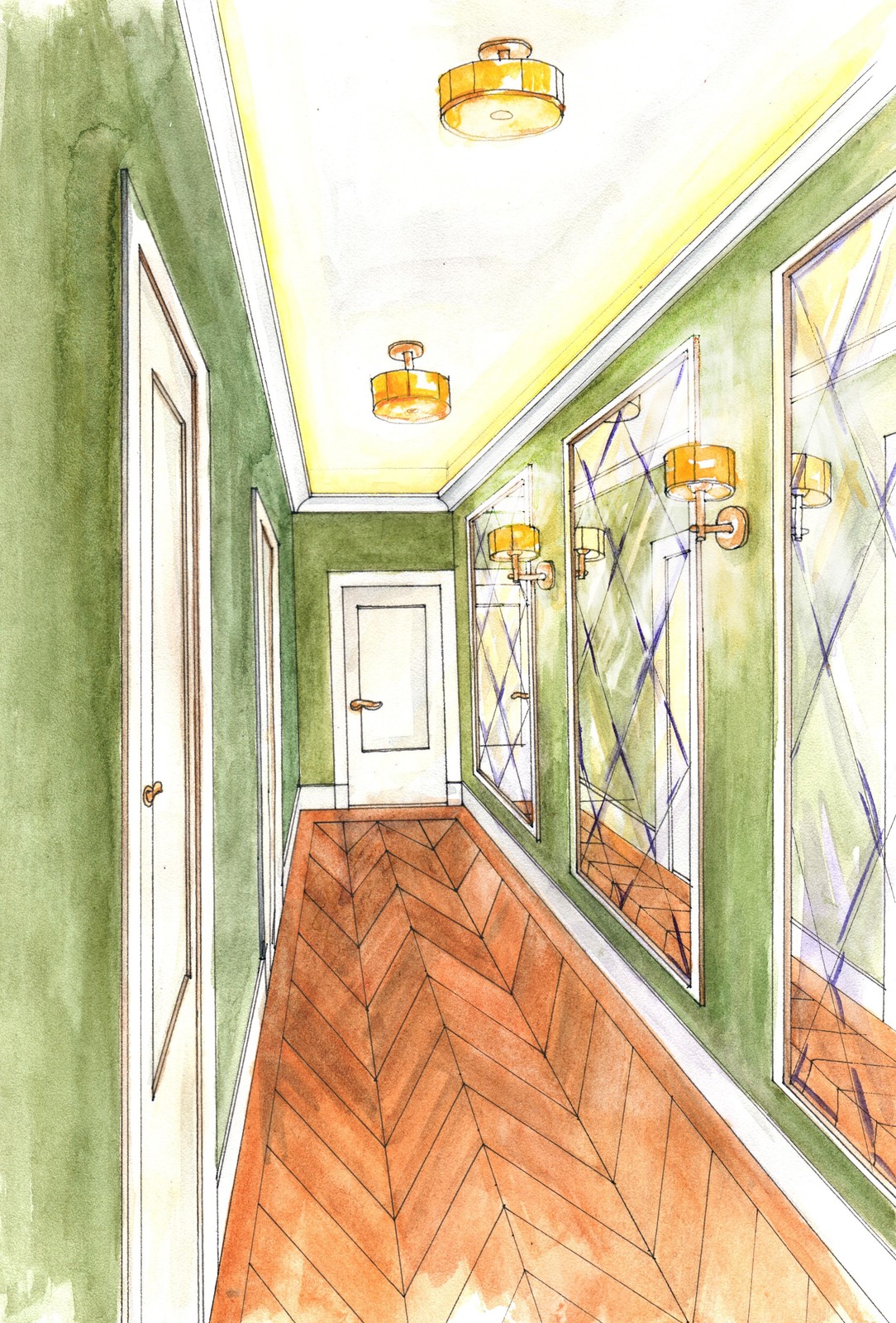 Эскизы Квартиры в Петербурге