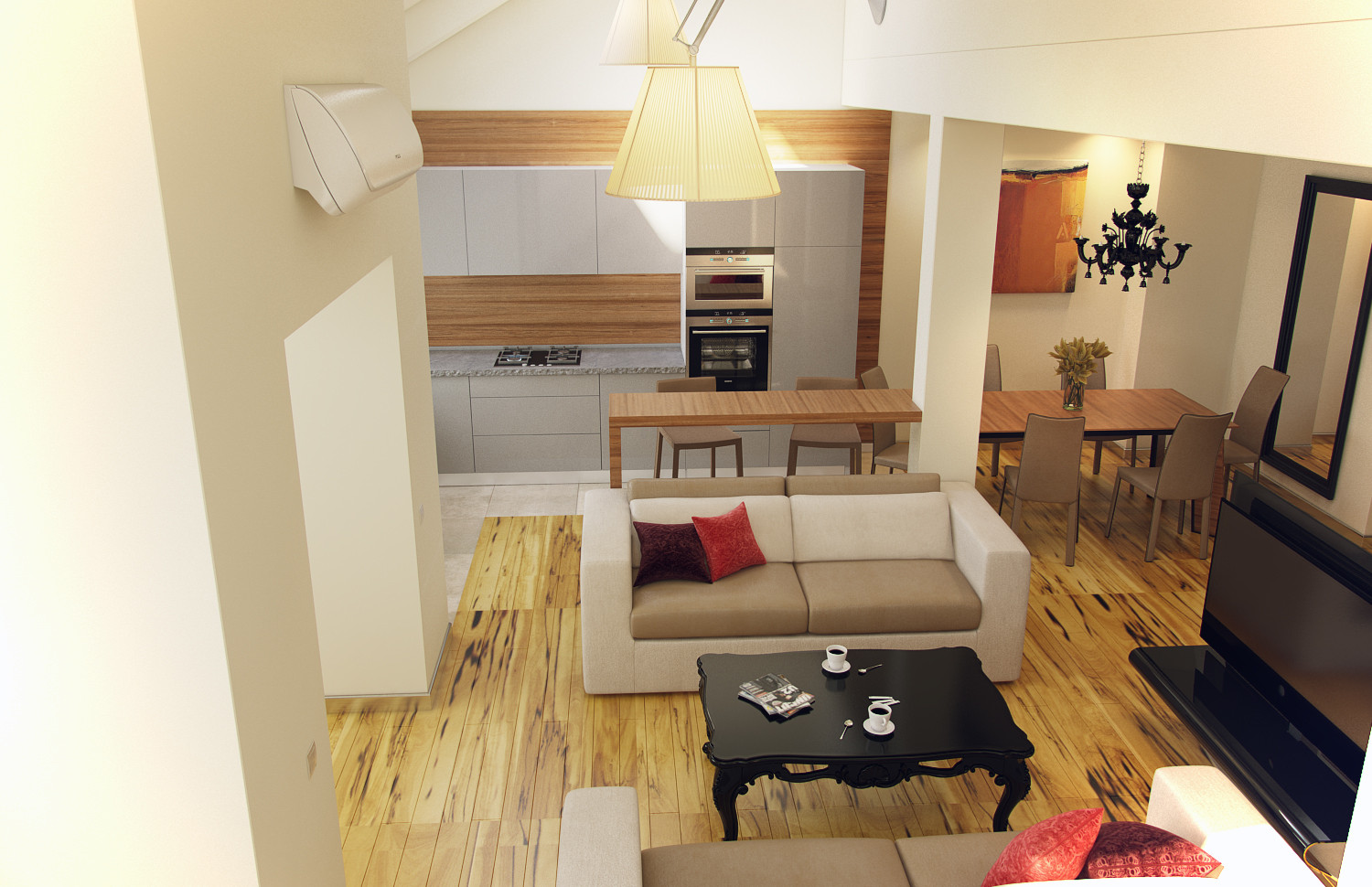 Двухуровневая квартира в Мытищах