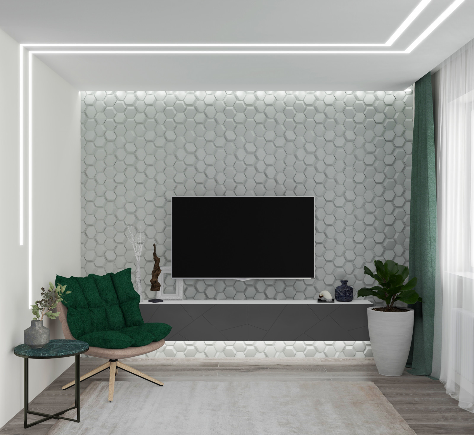 светлая гостиная