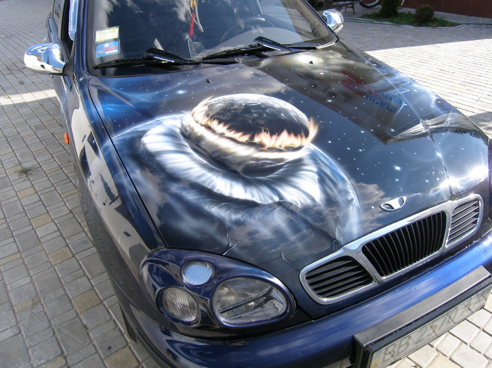 Аэрография на авто.