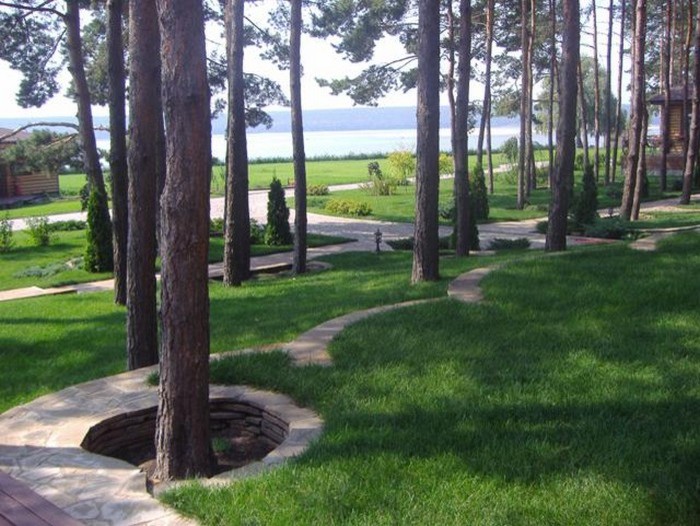 Ландшафтный дизайн на лесном участке