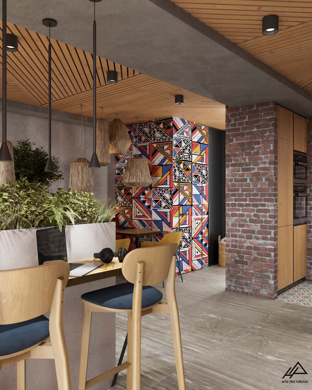 Интерьер кофейни в самом сердце города