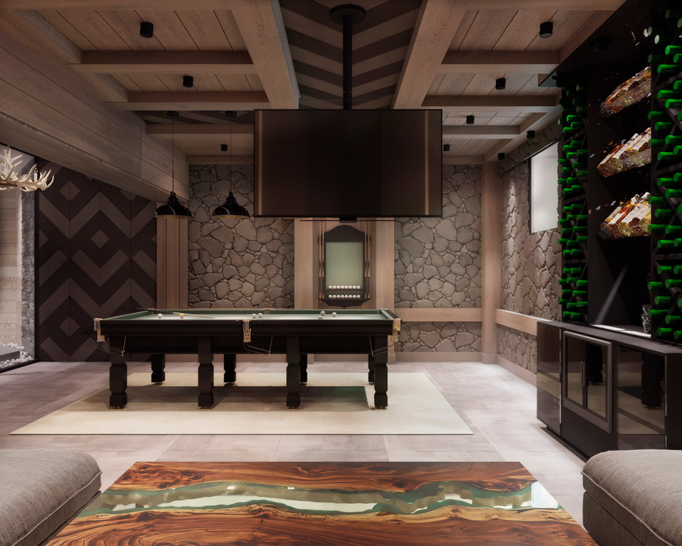 Дизайн бильярдной. Частное домовладение г. Ставрополь