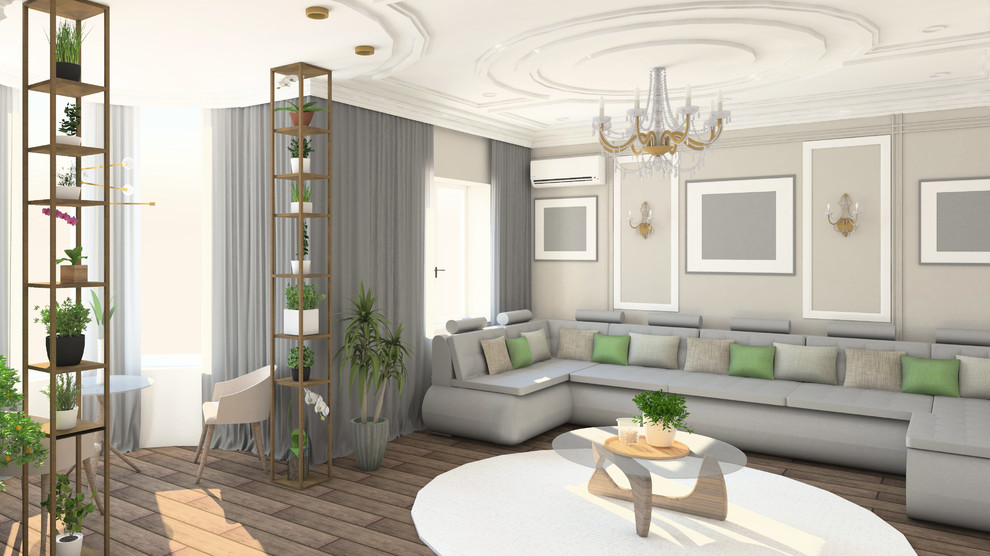 Обложка проекта: Дизайн гостинной Отрадная