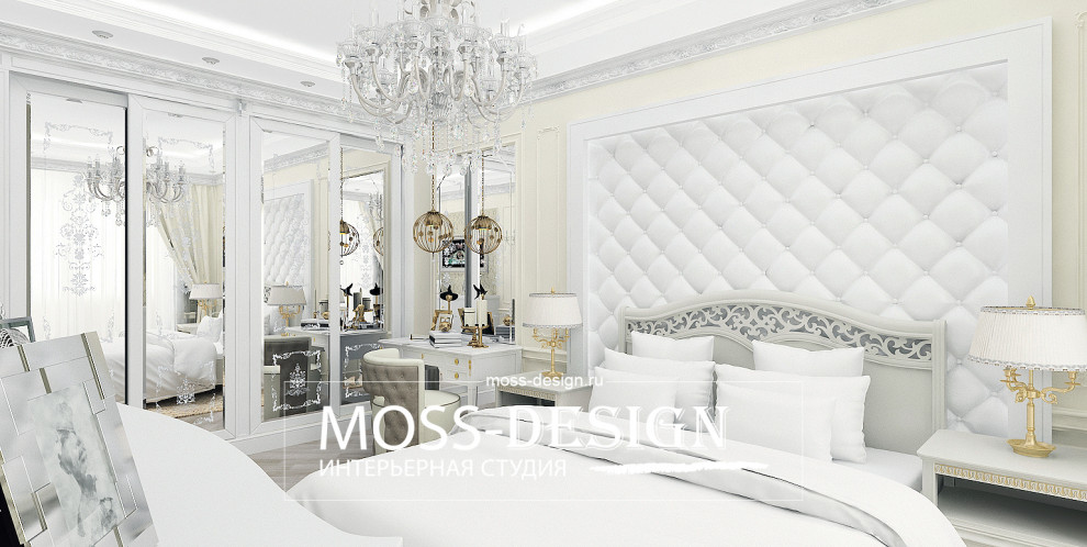 Дизайн двухкомнатной квартиры в современной классике