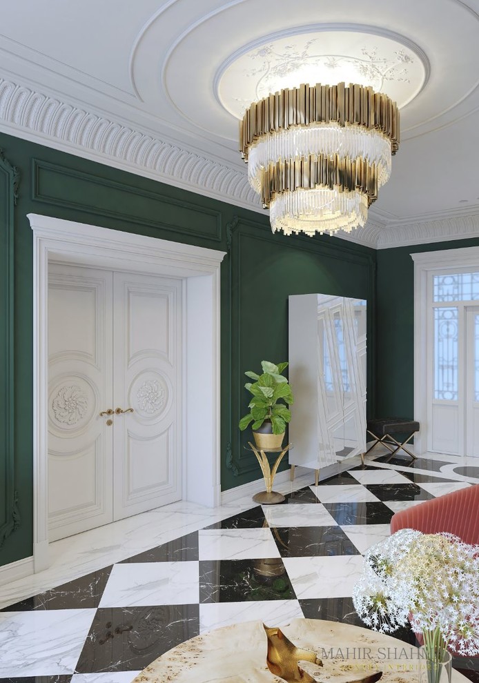 Private villa. Hall. 1 Floor.
