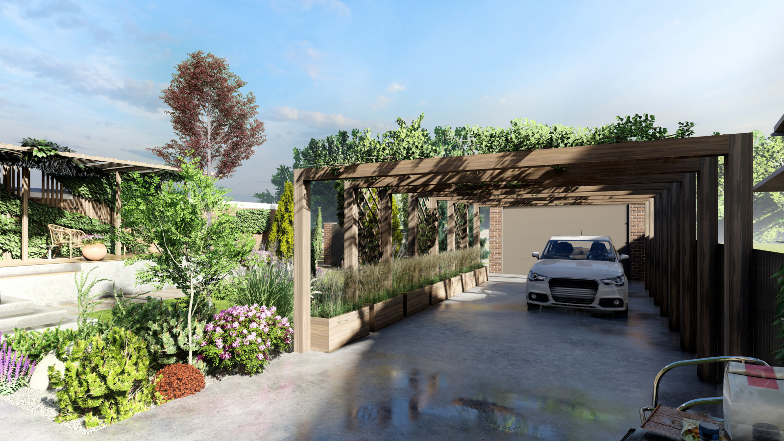 Sunny garden