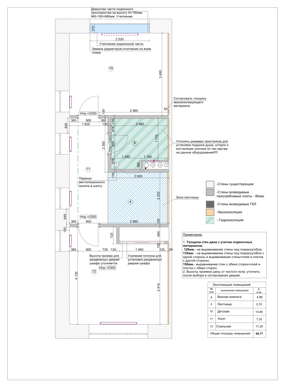 Рабочий и эскизный  проект. Таун-хауз Вяземское 156 м.кв.