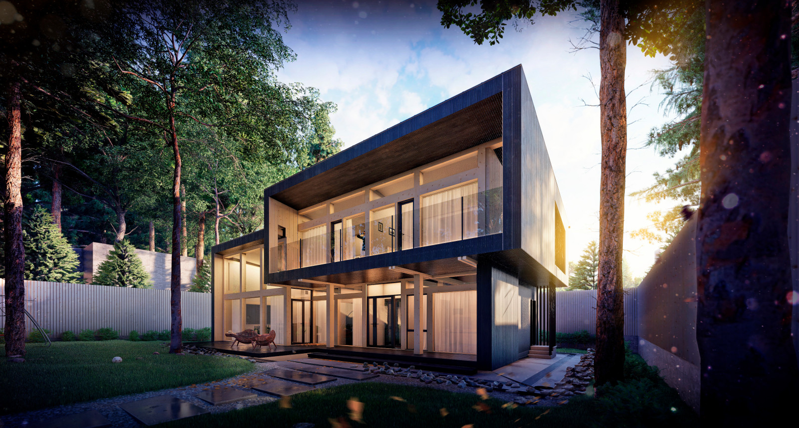 Обложка проекта: Штутгарт: фахверк с плоской кровлей