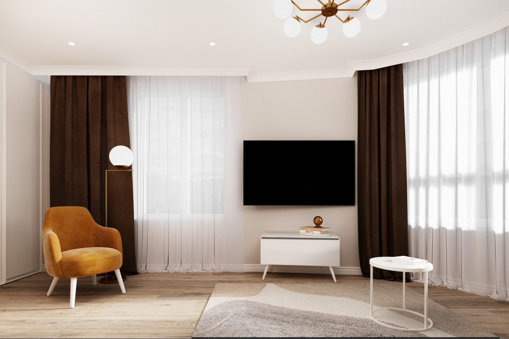 Спальня молодой девушки на стадии реализации