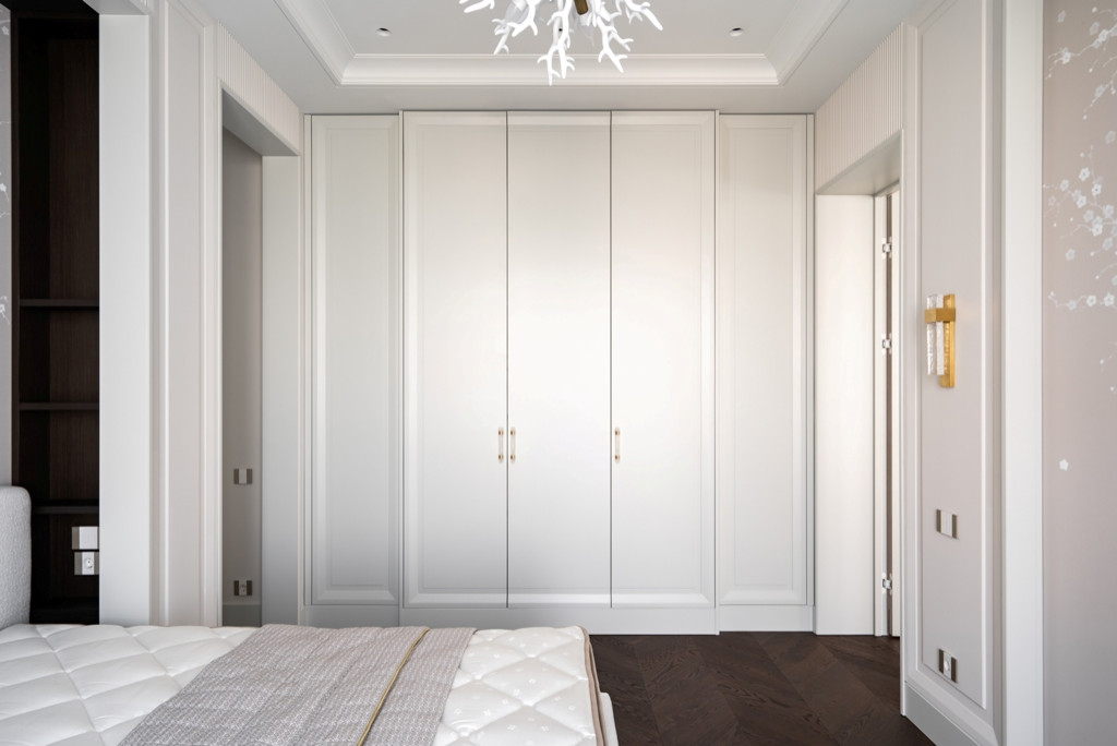 Шикарная квартира с белой мебелью