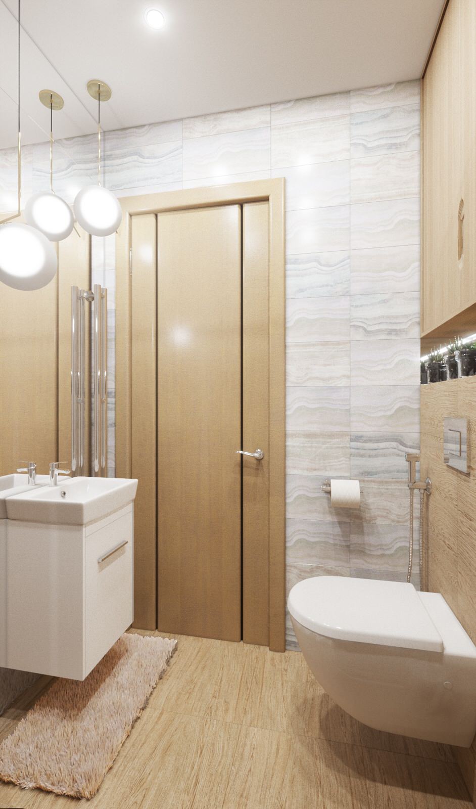 ЖК Бриз 3-х комнатная квартира (Дизайн проект)