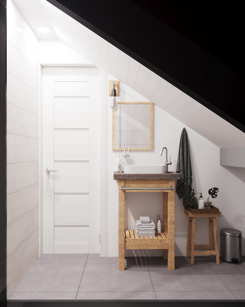 Спальня на мансардном этаже