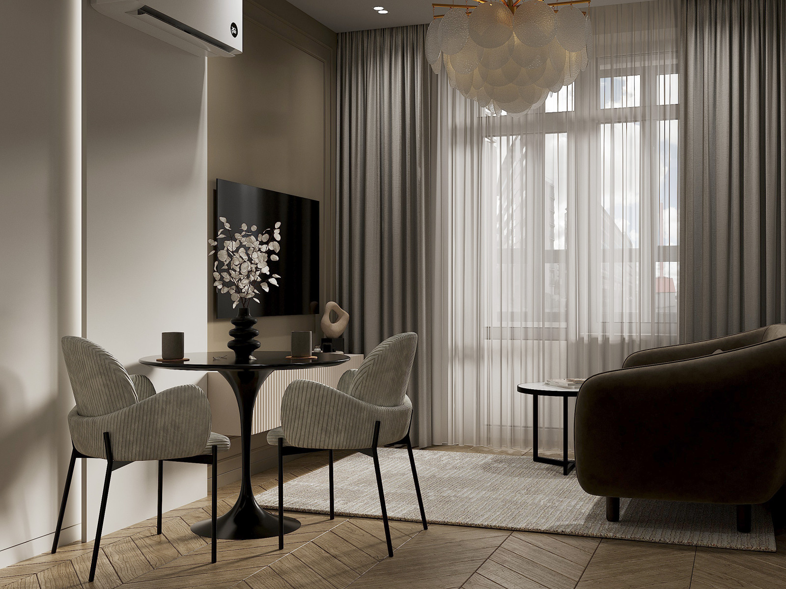 Дизайн 1-комнатной квартиры в жилом комплексе Приморский квартал