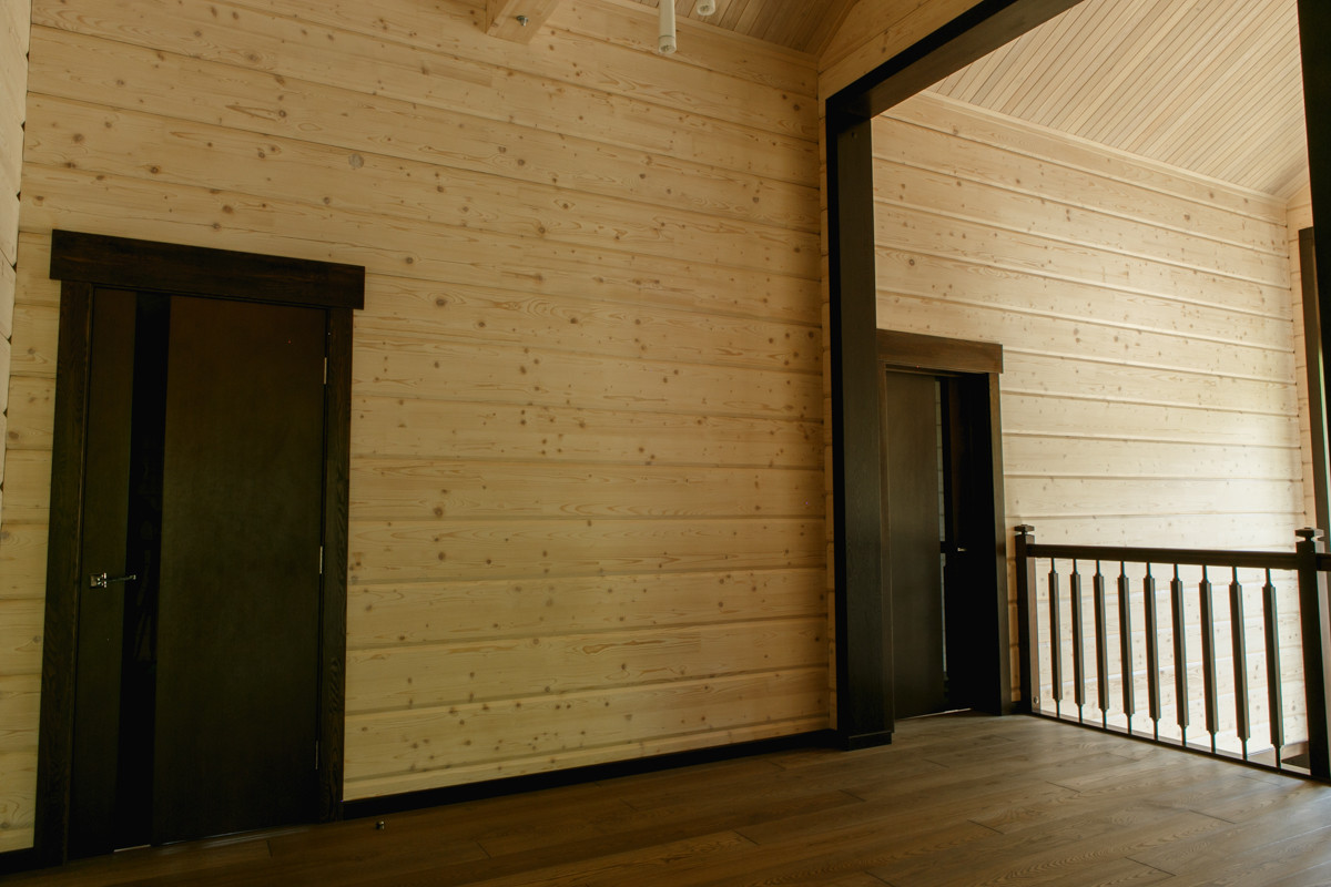 Интерьер дома из клееного бруса