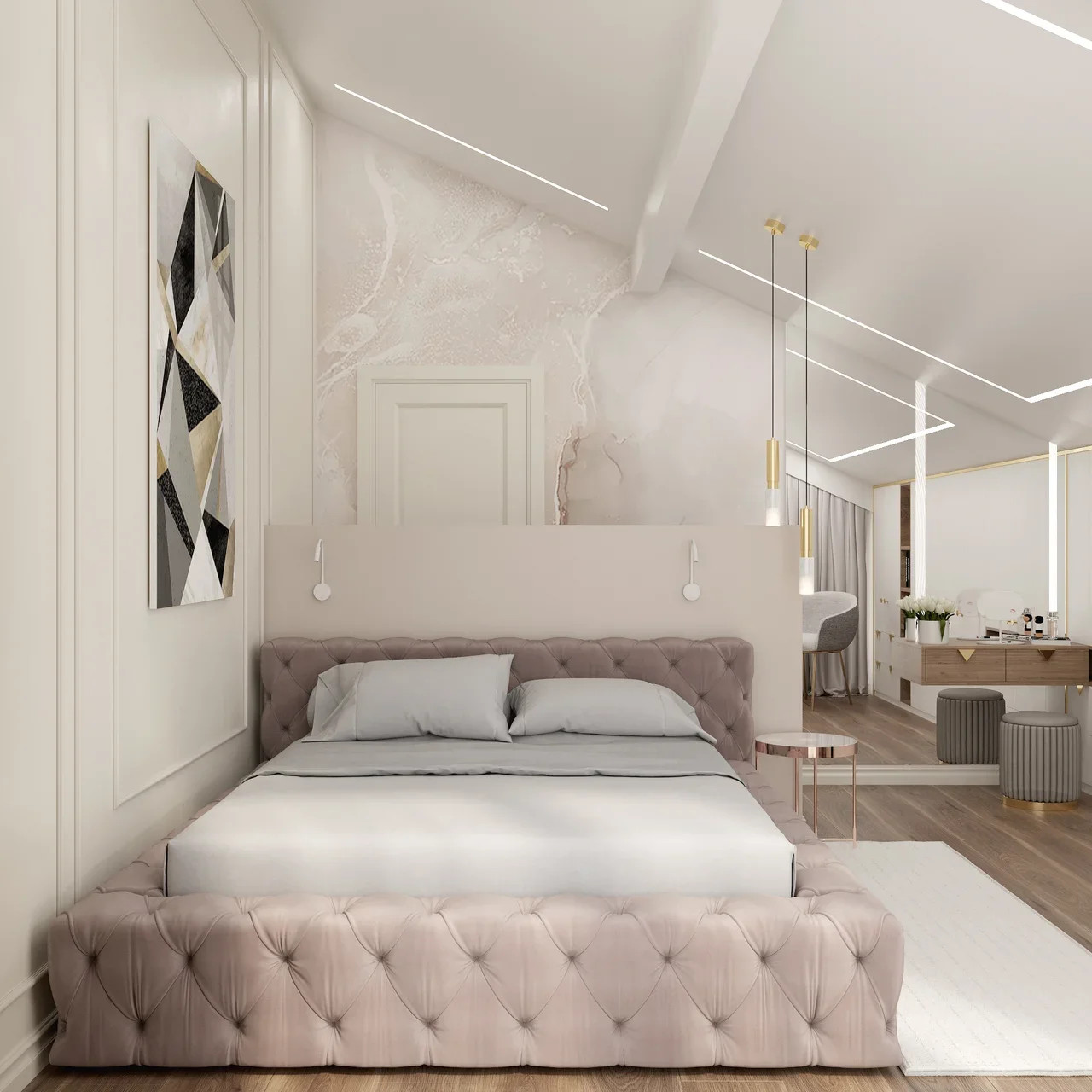 Частный дом, дизайн-проект неоклассика