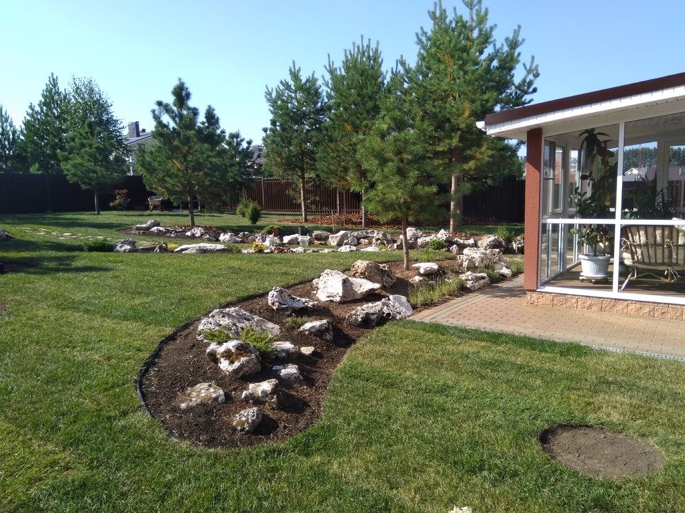 Ландшафтный дизайн в коттеджном поселке под Ижевском