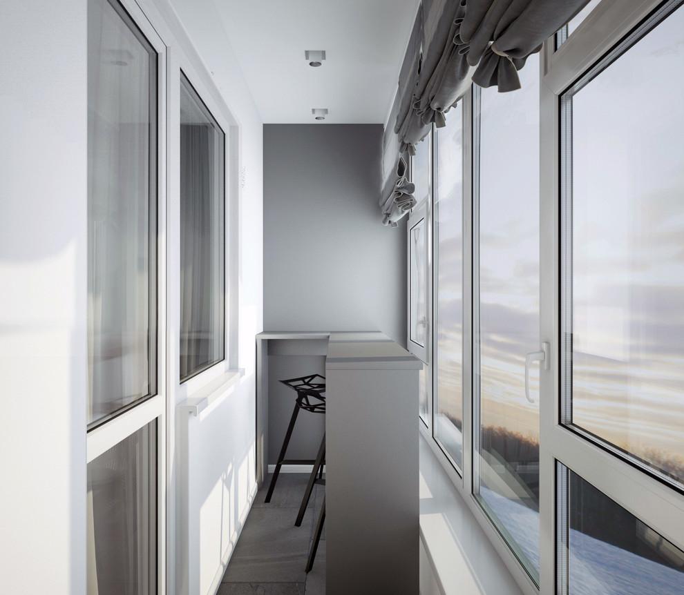 Квартира Множество оттенков серого — Балкон Спальни