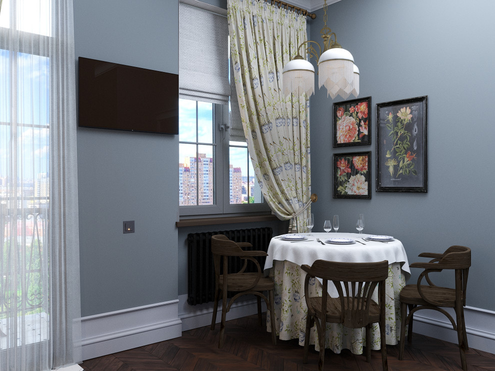 Дизайн-проект трехкомнатной квартиры для пары средних лет.