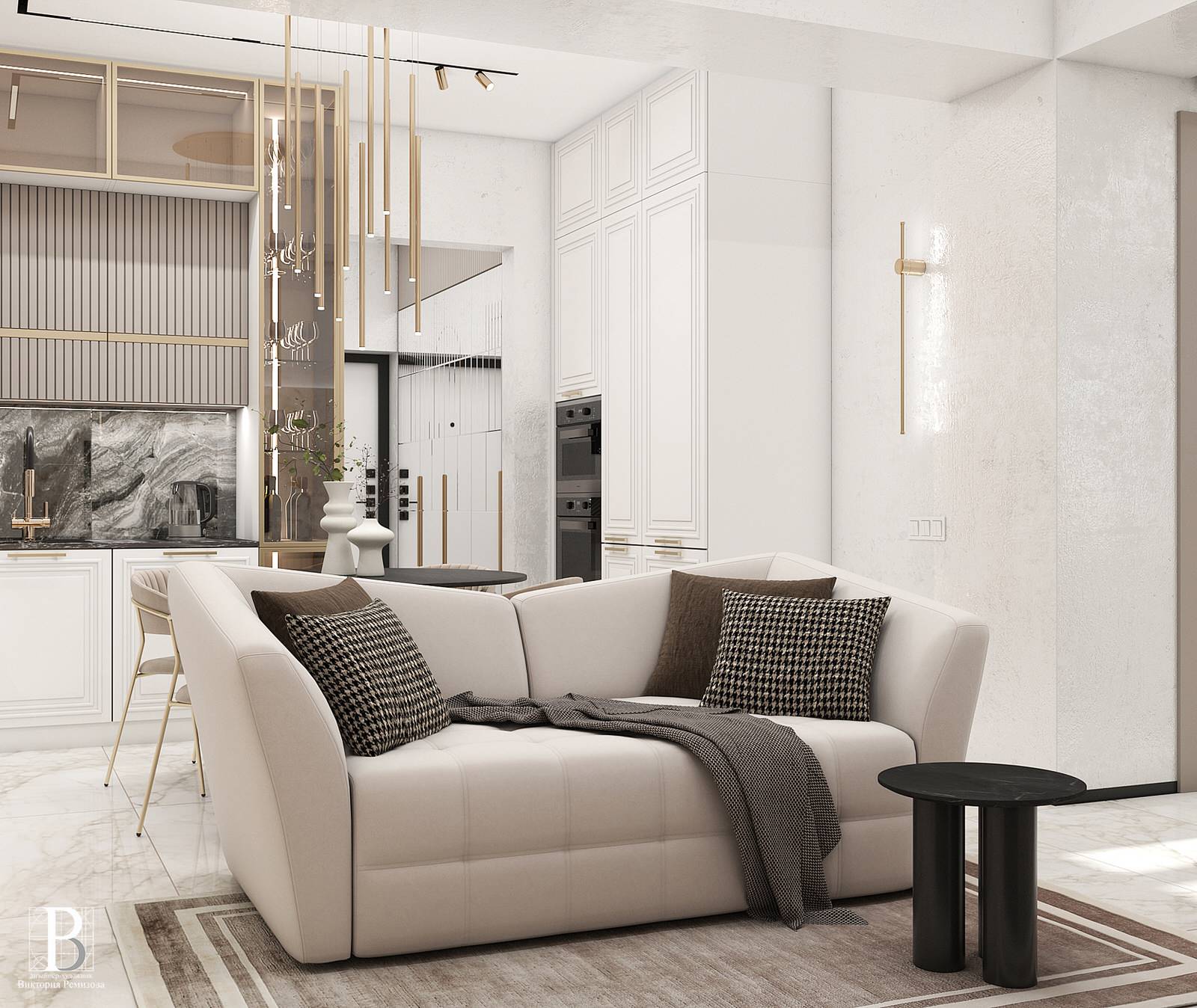 Дизайн интерьера квартиры 56,8 кв.м., г. Пятигорск, ул. Пестова 5