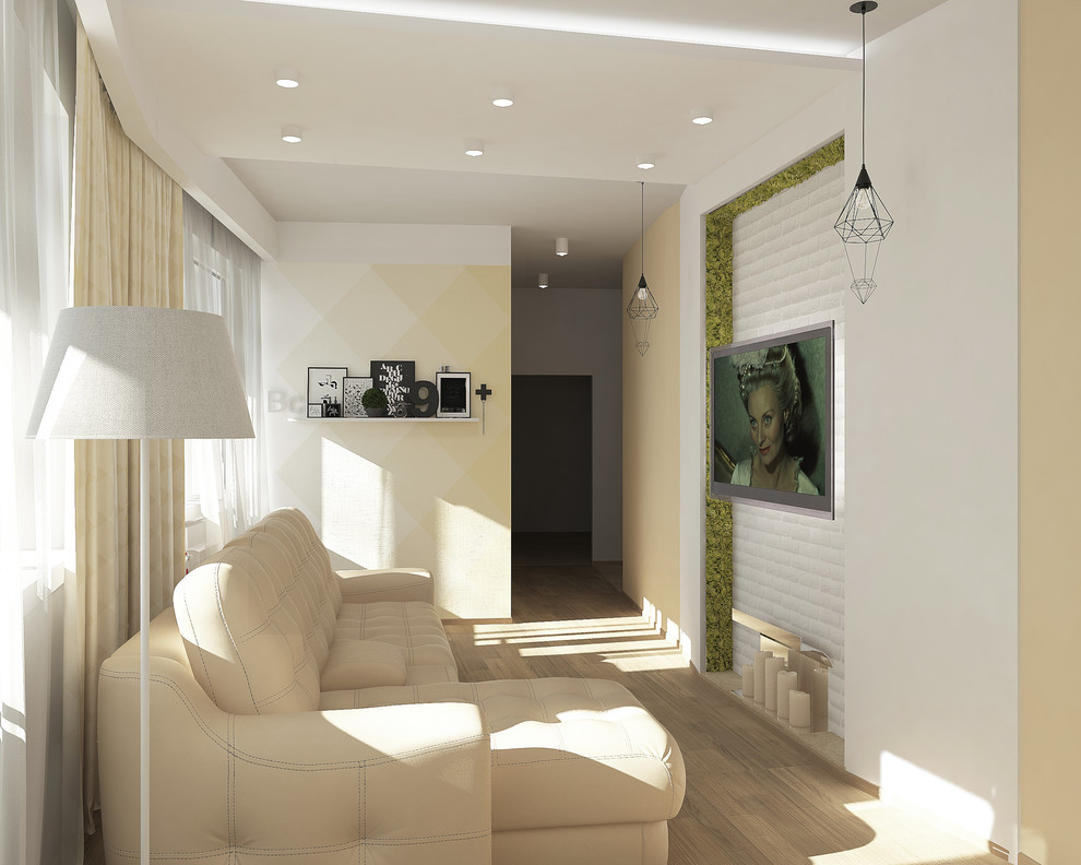 Обложка проекта: Квартира для семьи из 3-х человек концепция "Мятное печенье"