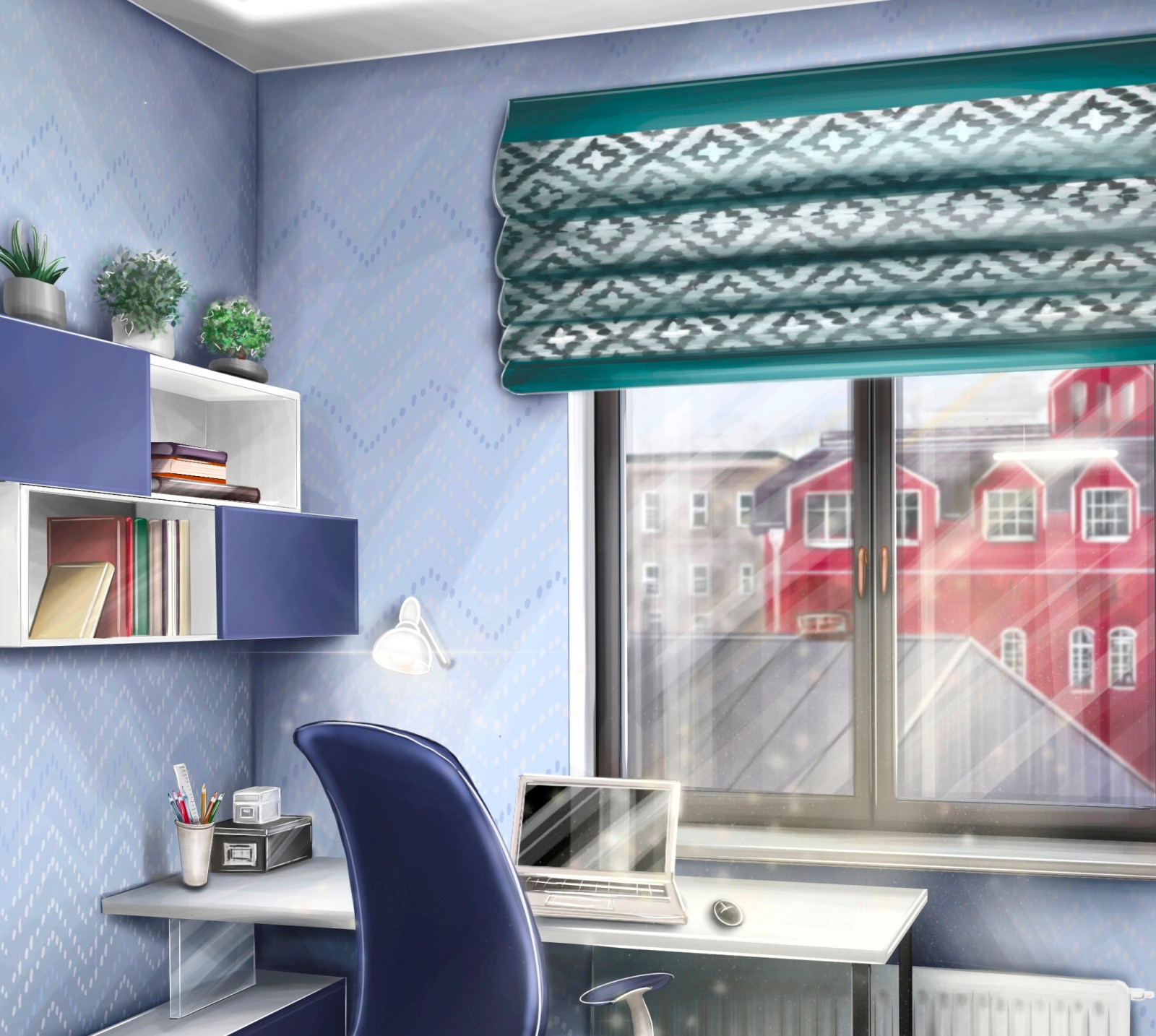 Римские Шторы через три года в новом цвете. Заказали новые.