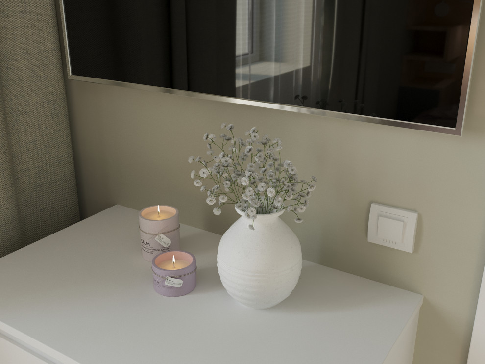 Частный дом «серые оттенки минимализма с современной классикой»