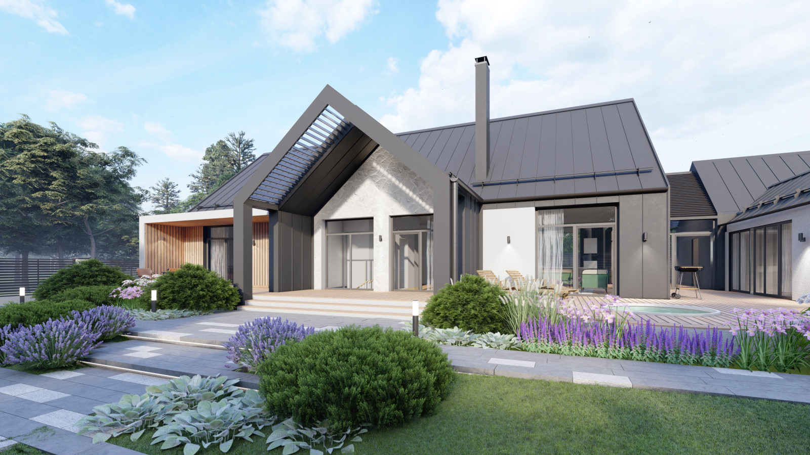 дом 260м2 с баней на участке 8,5 сот