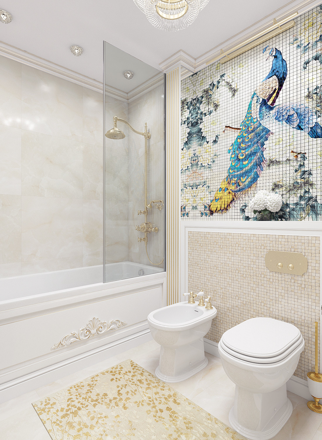 Ванная в классическом стиле