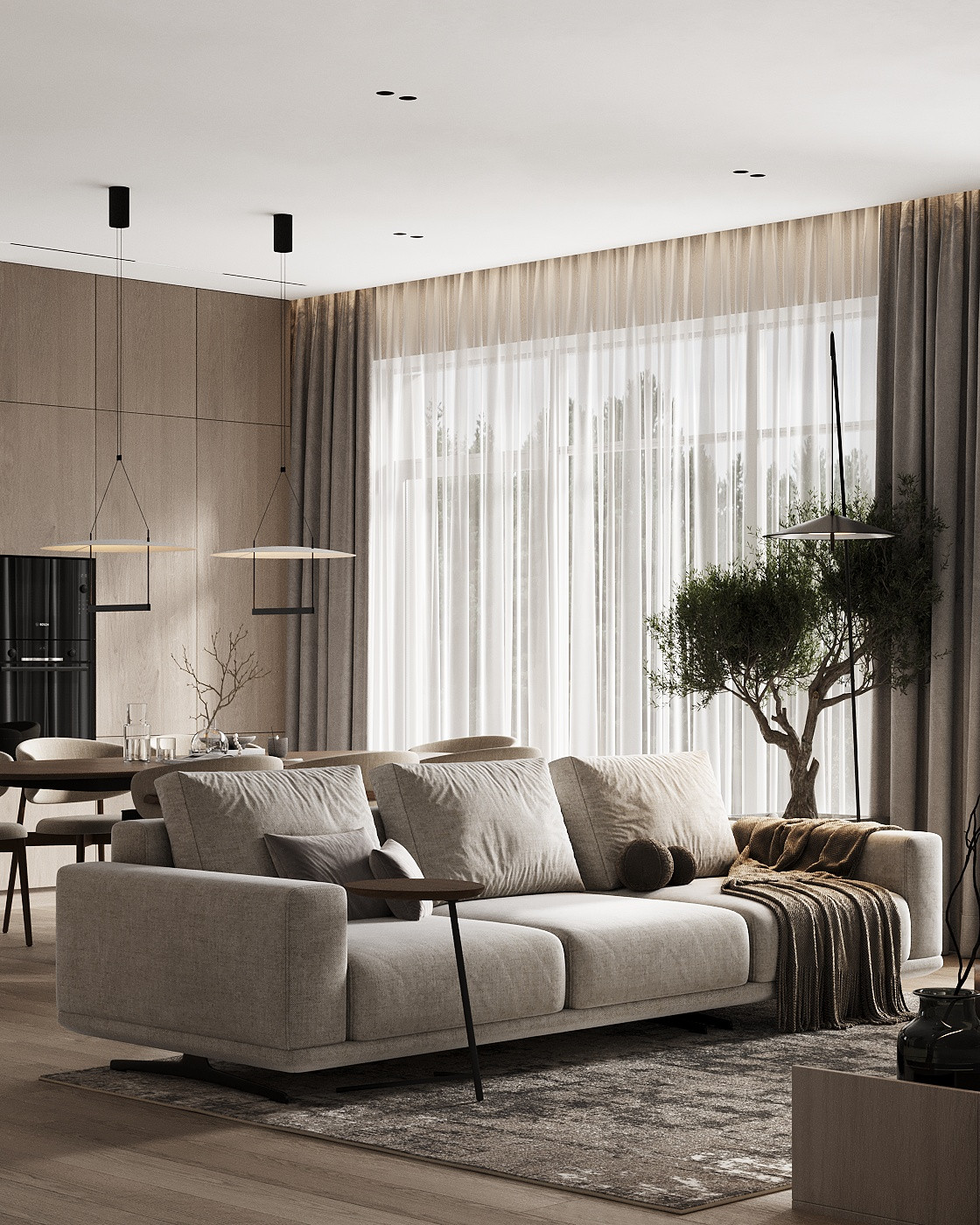 Проект интерьера для загородного дома в коттеджном поселке "Петровские озера"