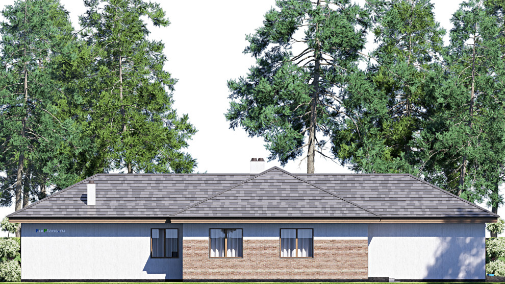 Проект одноэтажного дома 24х22м S348м2 F-15740