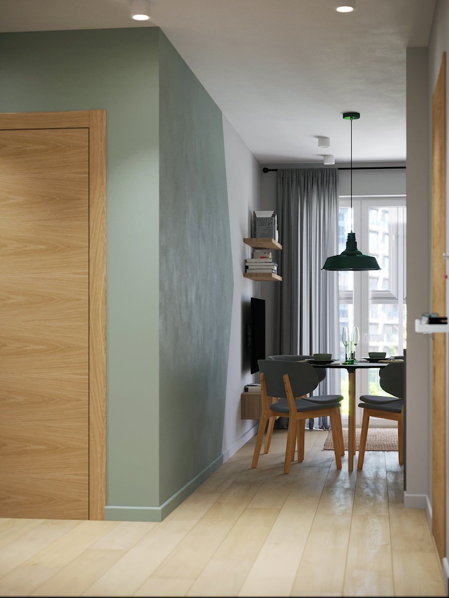 Зеленые акценты в ЖК "Цветной бульвар"