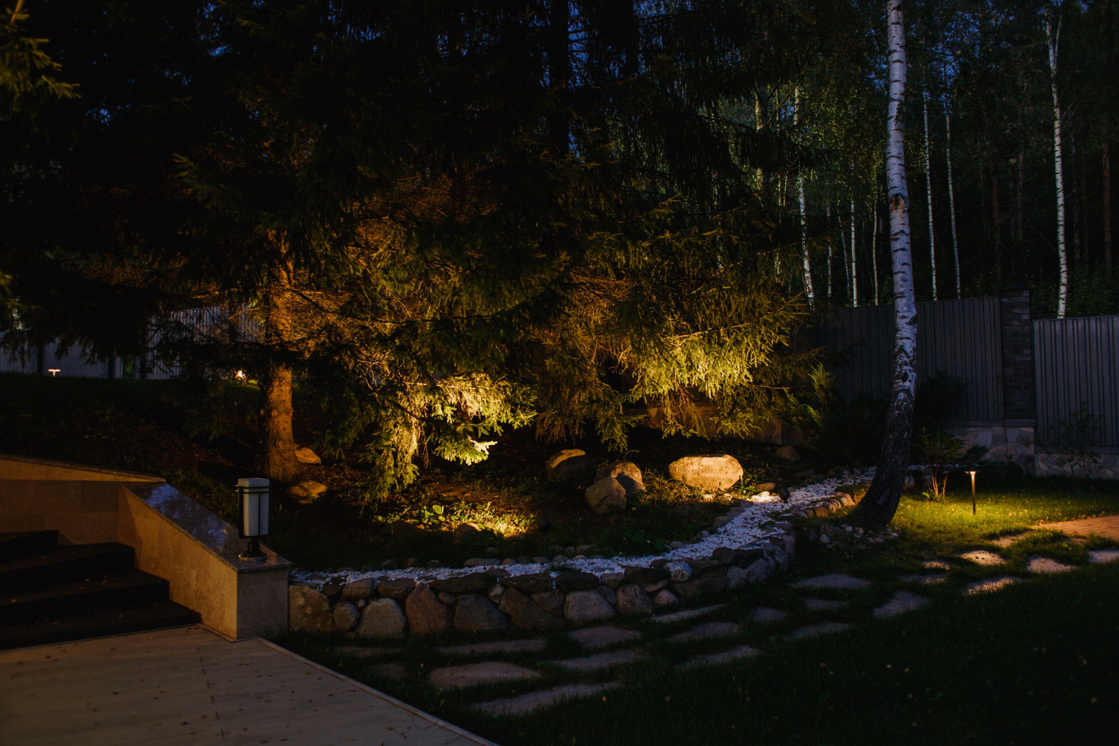 Ландшафтная подсветка