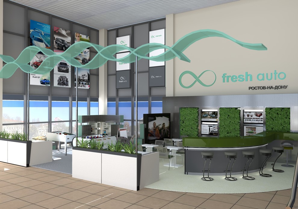 Дизайн интерьера автосалона
