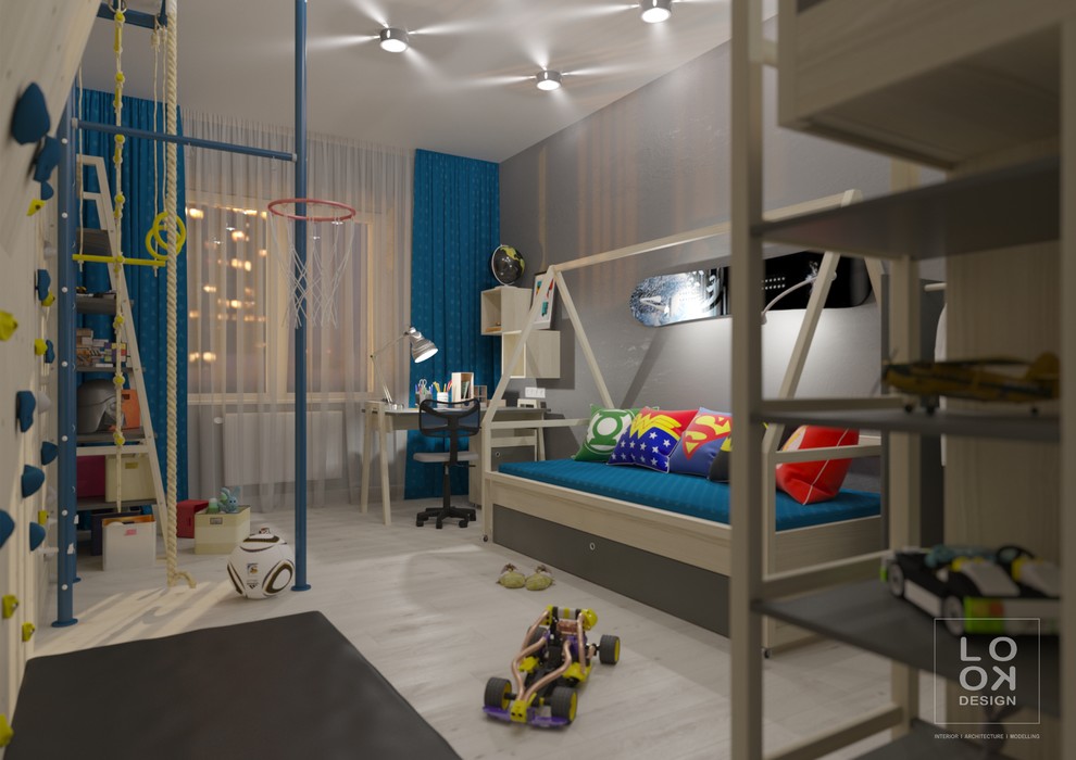 Обложка проекта: ДЕТСКАЯ КОМНАТА для двух мальчиков  Коллекция мебели Spot by VOX